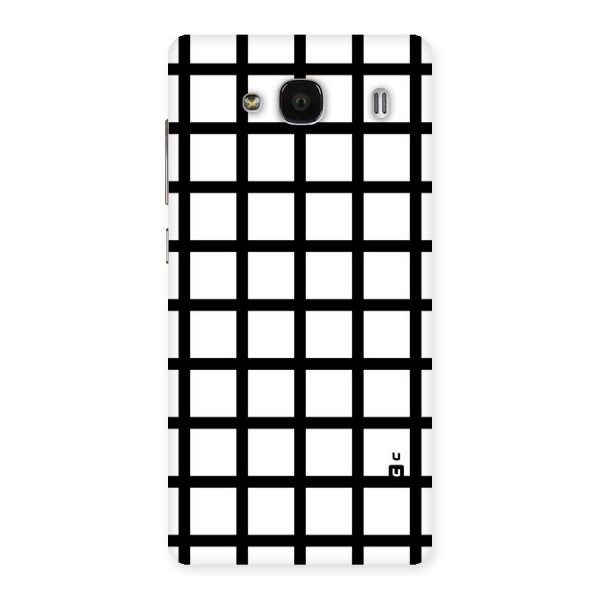 Aesthetic Grid Lines Back Case for Redmi 2
