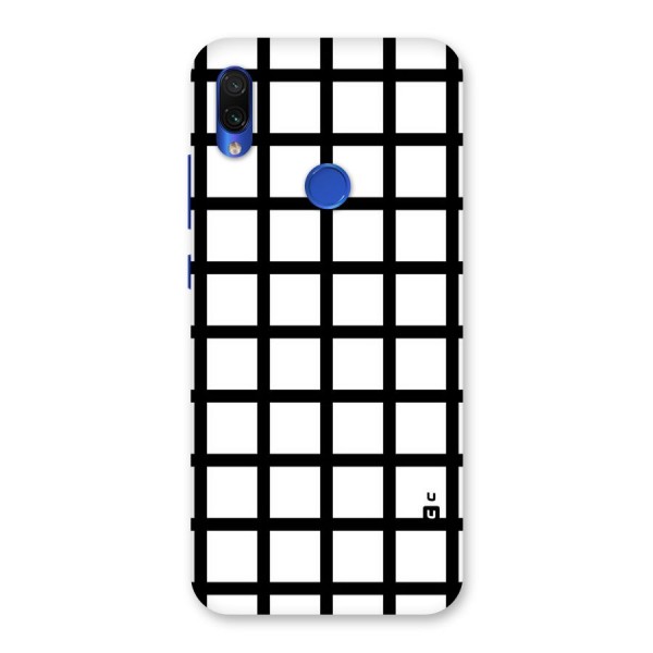 Aesthetic Grid Lines Back Case for Redmi Note 7S