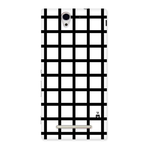 Aesthetic Grid Lines Back Case for Sony Xperia C3