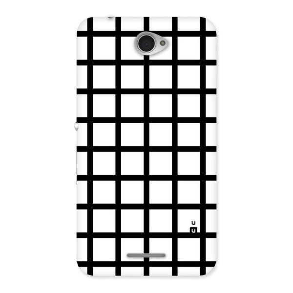 Aesthetic Grid Lines Back Case for Sony Xperia E4
