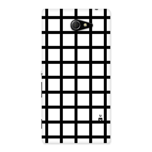 Aesthetic Grid Lines Back Case for Sony Xperia M2