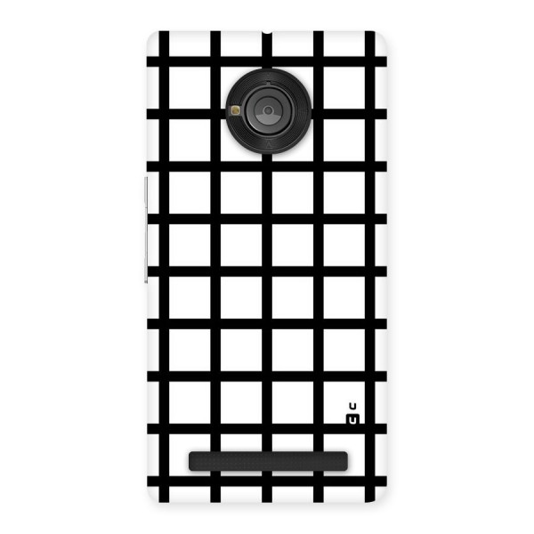 Aesthetic Grid Lines Back Case for Yu Yuphoria