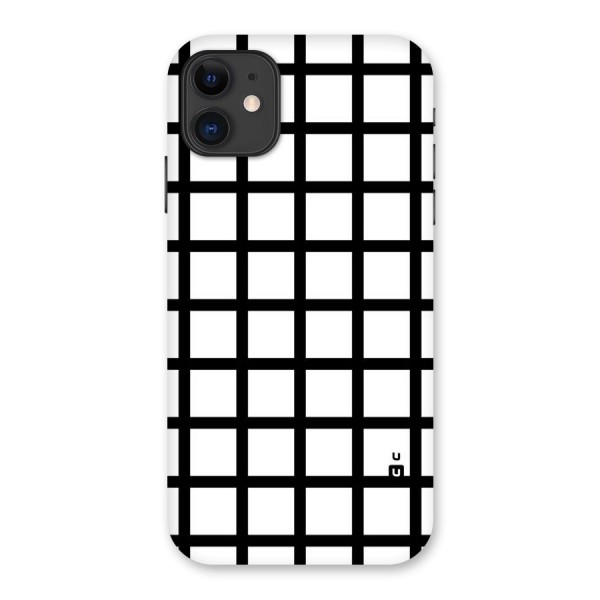 Aesthetic Grid Lines Back Case for iPhone 11