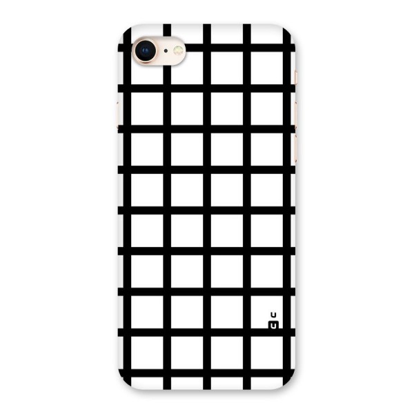 Aesthetic Grid Lines Back Case for iPhone 8