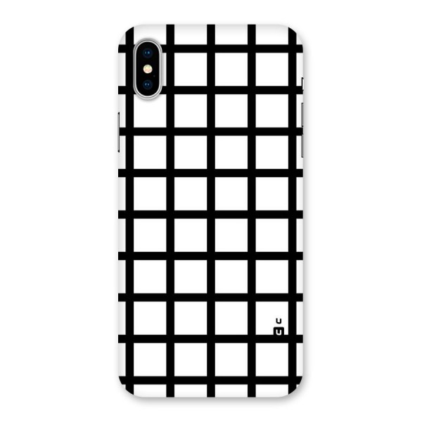 Aesthetic Grid Lines Back Case for iPhone X
