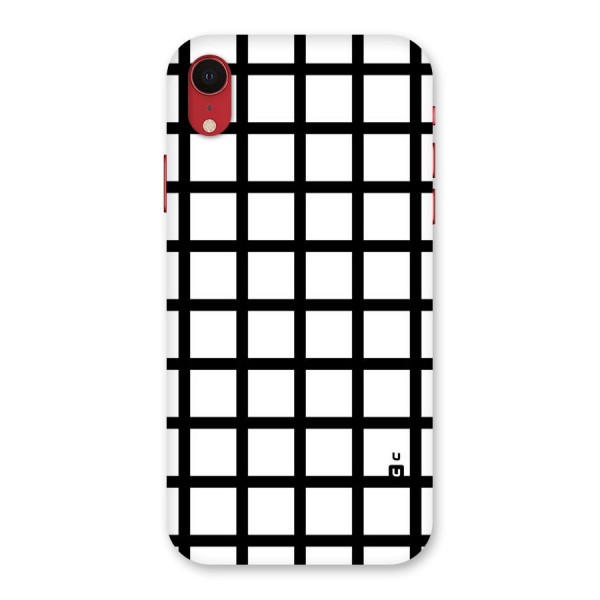 Aesthetic Grid Lines Back Case for iPhone XR