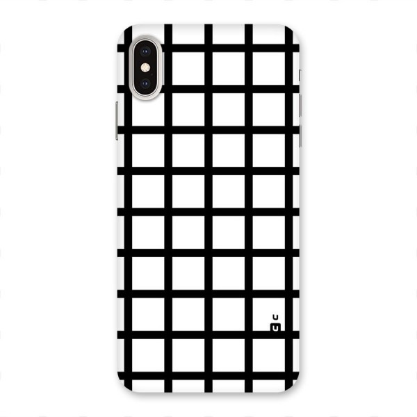 Aesthetic Grid Lines Back Case for iPhone XS Max