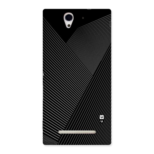 Aesthetic White Stripes Back Case for Sony Xperia C3
