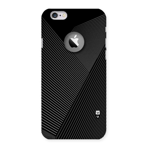 Aesthetic White Stripes Back Case for iPhone 6 Logo Cut