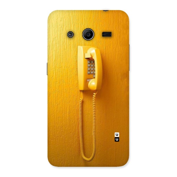 Aesthetic Yellow Telephone Back Case for Galaxy Core 2