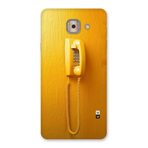 Aesthetic Yellow Telephone Back Case for Galaxy J7 Max