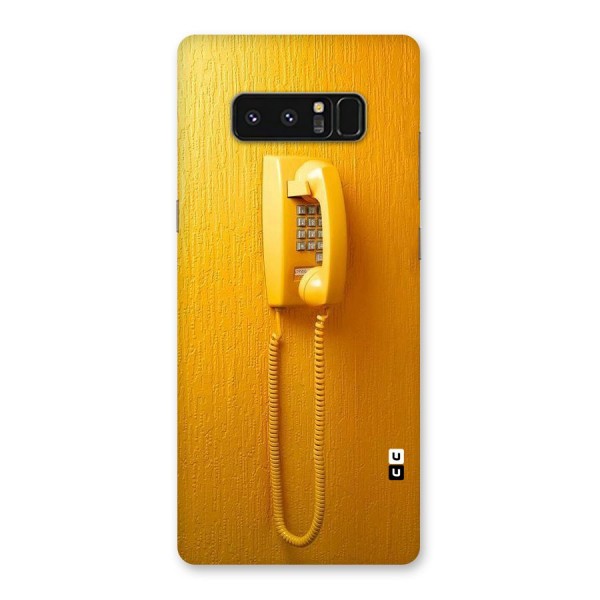 Aesthetic Yellow Telephone Back Case for Galaxy Note 8