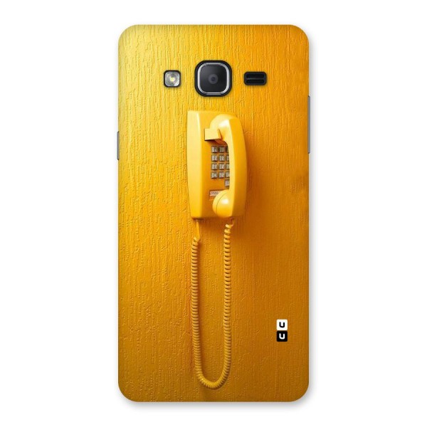 Aesthetic Yellow Telephone Back Case for Galaxy On7 Pro