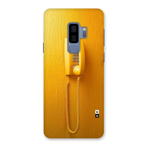 Aesthetic Yellow Telephone Back Case for Galaxy S9 Plus
