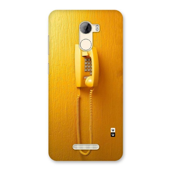 Aesthetic Yellow Telephone Back Case for Gionee A1 LIte