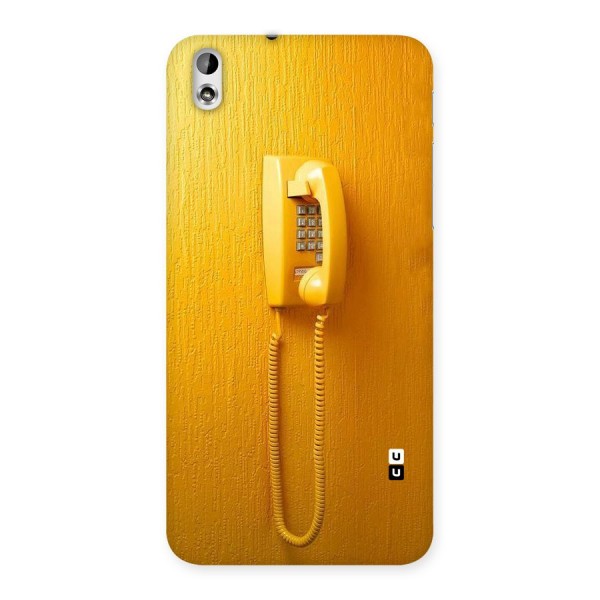 Aesthetic Yellow Telephone Back Case for HTC Desire 816s