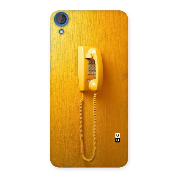 Aesthetic Yellow Telephone Back Case for HTC Desire 820