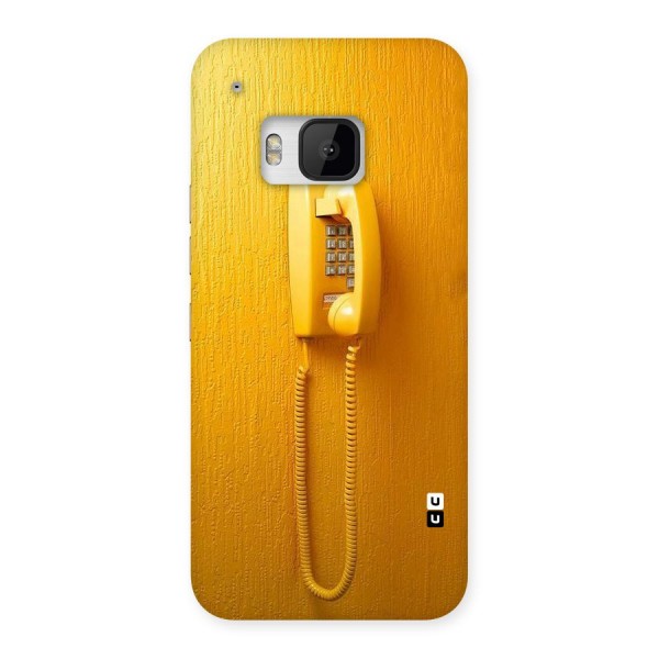 Aesthetic Yellow Telephone Back Case for HTC One M9