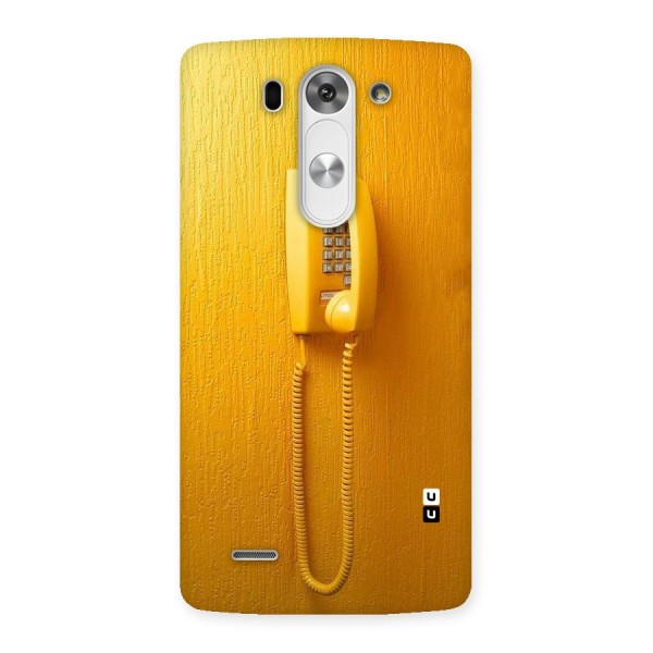 Aesthetic Yellow Telephone Back Case for LG G3 Beat