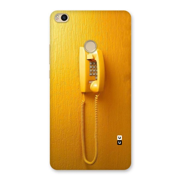 Aesthetic Yellow Telephone Back Case for Mi Max 2
