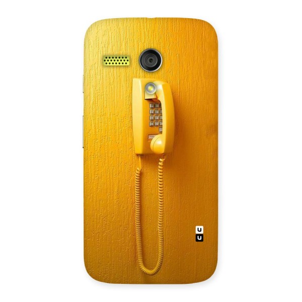 Aesthetic Yellow Telephone Back Case for Moto G