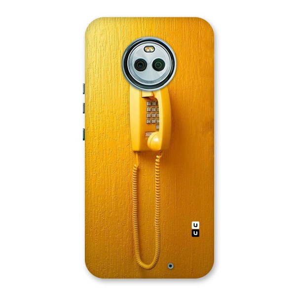 Aesthetic Yellow Telephone Back Case for Moto X4