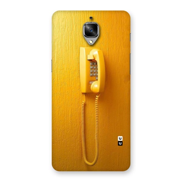 Aesthetic Yellow Telephone Back Case for OnePlus 3