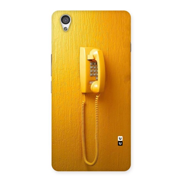 Aesthetic Yellow Telephone Back Case for OnePlus X