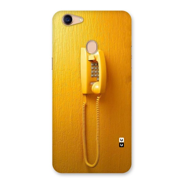 Aesthetic Yellow Telephone Back Case for Oppo F5