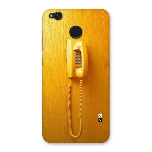 Aesthetic Yellow Telephone Back Case for Redmi 4