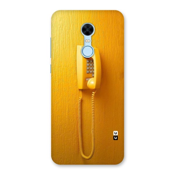 Aesthetic Yellow Telephone Back Case for Redmi Note 5