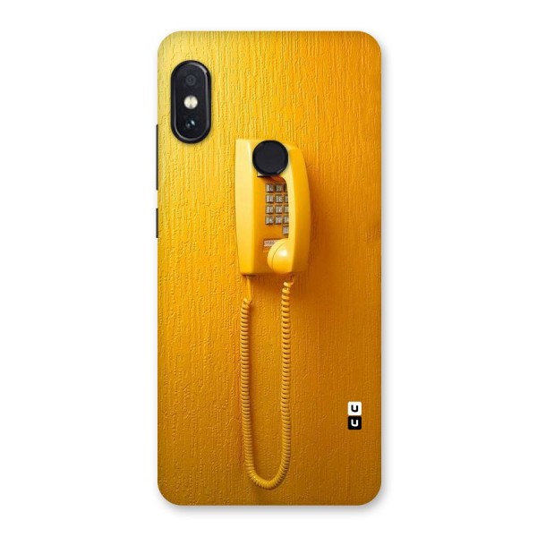 Aesthetic Yellow Telephone Back Case for Redmi Note 5 Pro