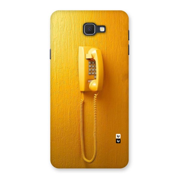 Aesthetic Yellow Telephone Back Case for Samsung Galaxy J7 Prime