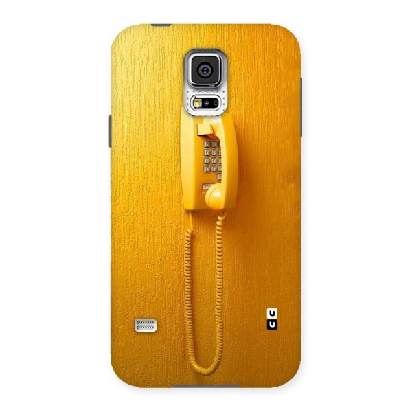 Aesthetic Yellow Telephone Back Case for Samsung Galaxy S5