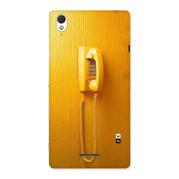 Aesthetic Yellow Telephone Back Case for Sony Xperia T3