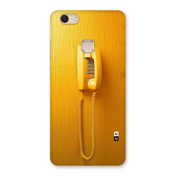 Aesthetic Yellow Telephone Back Case for Vivo V7