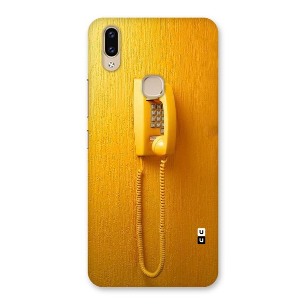 Aesthetic Yellow Telephone Back Case for Vivo V9