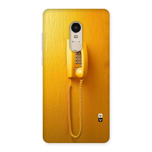 Aesthetic Yellow Telephone Back Case for Xiaomi Redmi Note 4