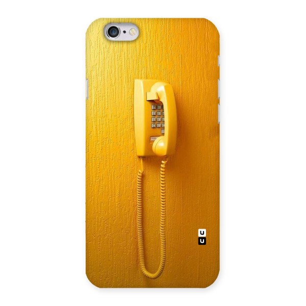 Aesthetic Yellow Telephone Back Case for iPhone 6 6S