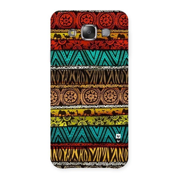 African Design Pattern Back Case for Galaxy E7