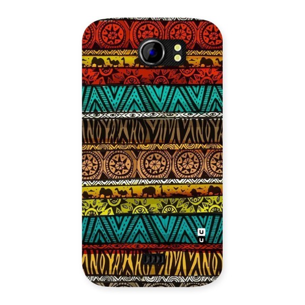 African Design Pattern Back Case for Micromax Canvas 2 A110