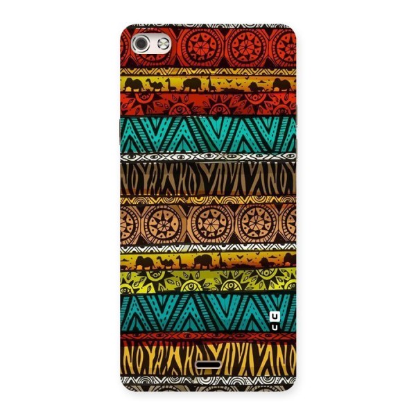 African Design Pattern Back Case for Micromax Canvas Silver 5