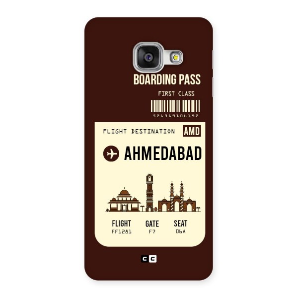 Ahmedabad Boarding Pass Back Case for Galaxy A3 2016