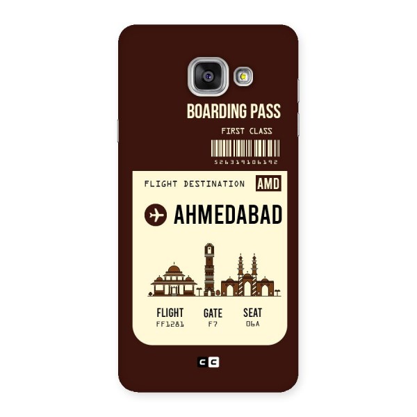 Ahmedabad Boarding Pass Back Case for Galaxy A7 2016