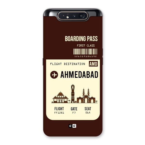 Ahmedabad Boarding Pass Back Case for Galaxy A80