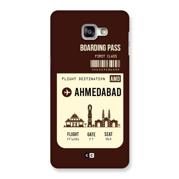 Ahmedabad Boarding Pass Back Case for Galaxy A9