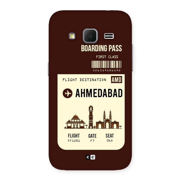 Ahmedabad Boarding Pass Back Case for Galaxy Core Prime