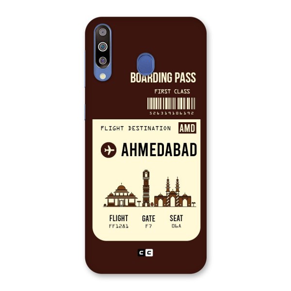 Ahmedabad Boarding Pass Back Case for Galaxy M30