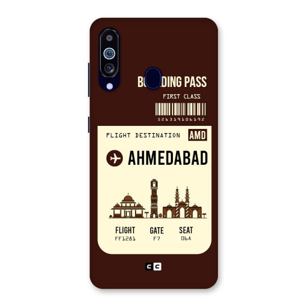 Ahmedabad Boarding Pass Back Case for Galaxy M40