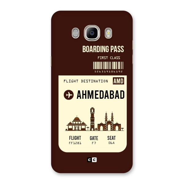 Ahmedabad Boarding Pass Back Case for Galaxy On8